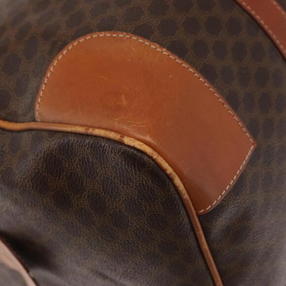 CELINE Macadam Canvas Boston Bag PVC Brown Gold Auth 152577 - Picture 15 of 16